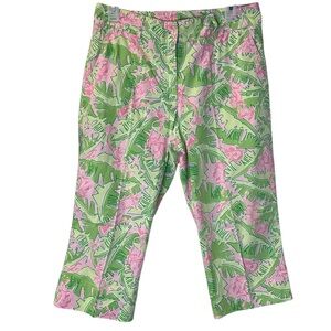 Lilly Pulitzer • Vintage Musical Monkey Capri White Label 8